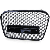 NEU Wabengrill Kühlergrill ohne Emblem Schwarz Glanz für Audi A6 C7 4G 10-14